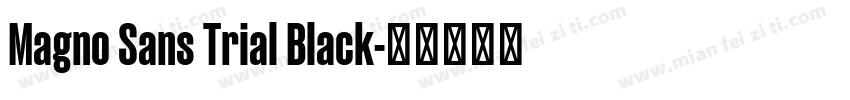 Magno Sans Trial Black字体转换